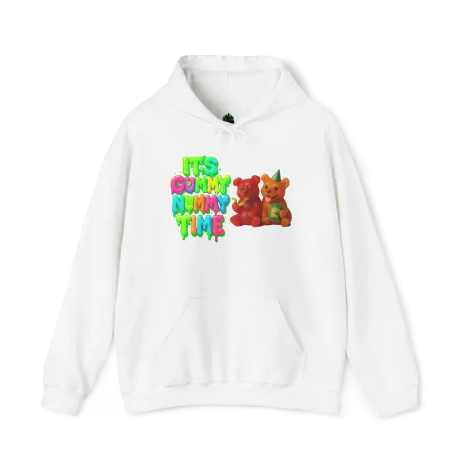 Hoodie 011 Front White